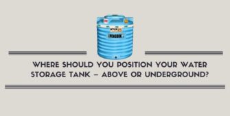 Plastic water storage tank