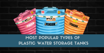 Plastic water storage tank