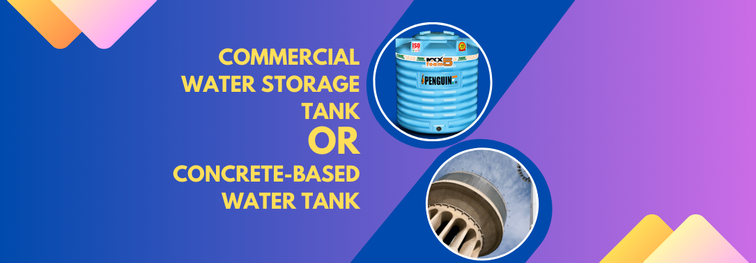 Commercial water tank concrete water tank
